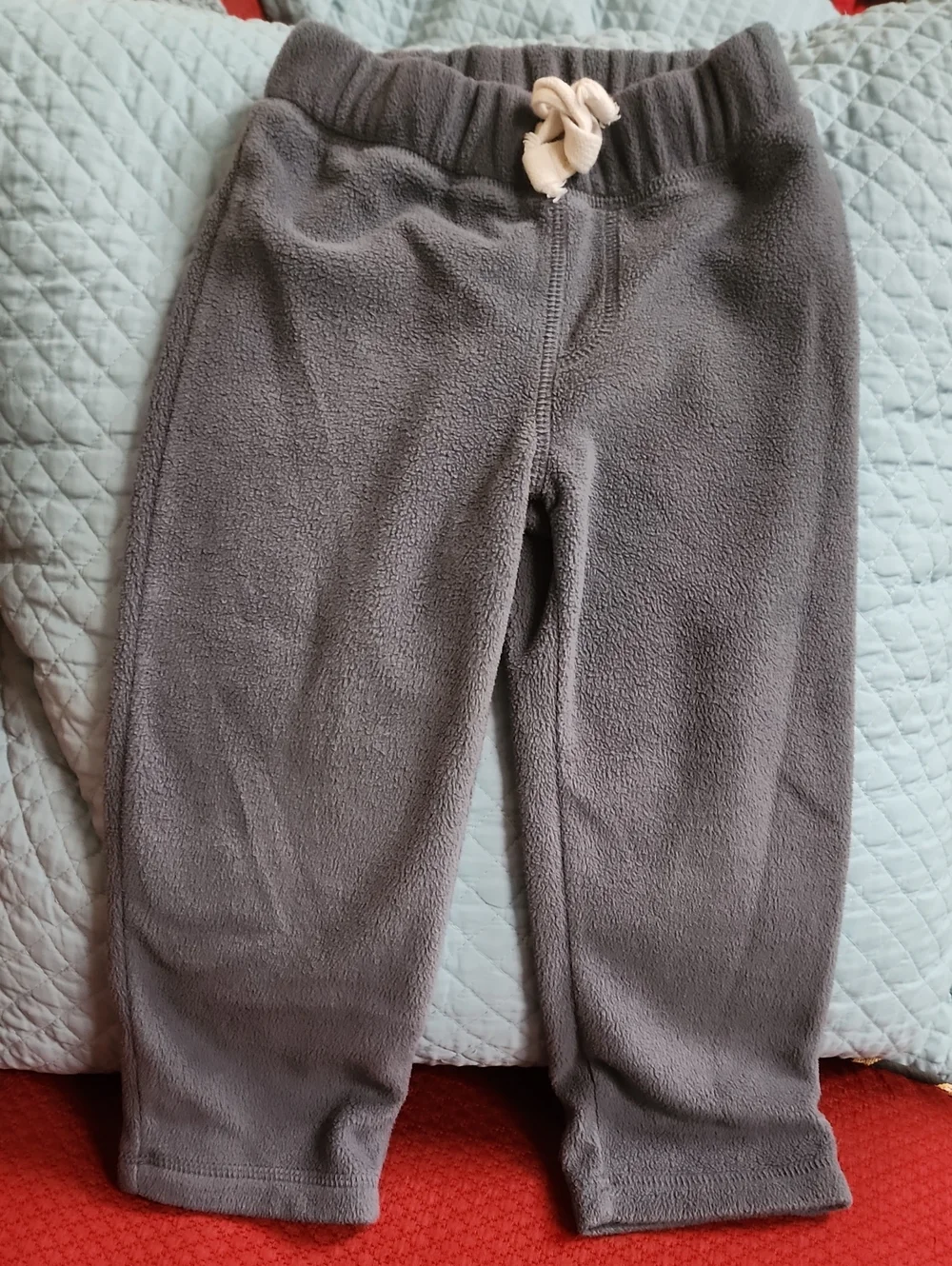 3T Old Navy Gray Fleece Pull-on Straight Leg Pants